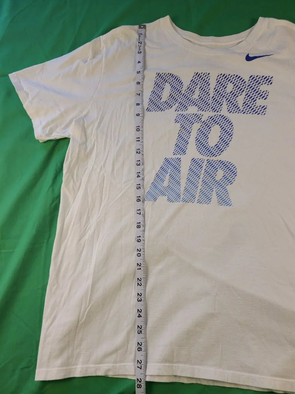 Nike Dare To Air Tee Shirt Men's XXL White & Blue